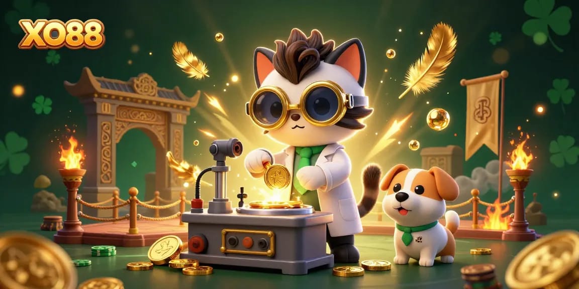 XO88 offers an exciting experience with dynamic gold coin action and vibrant casino elements.