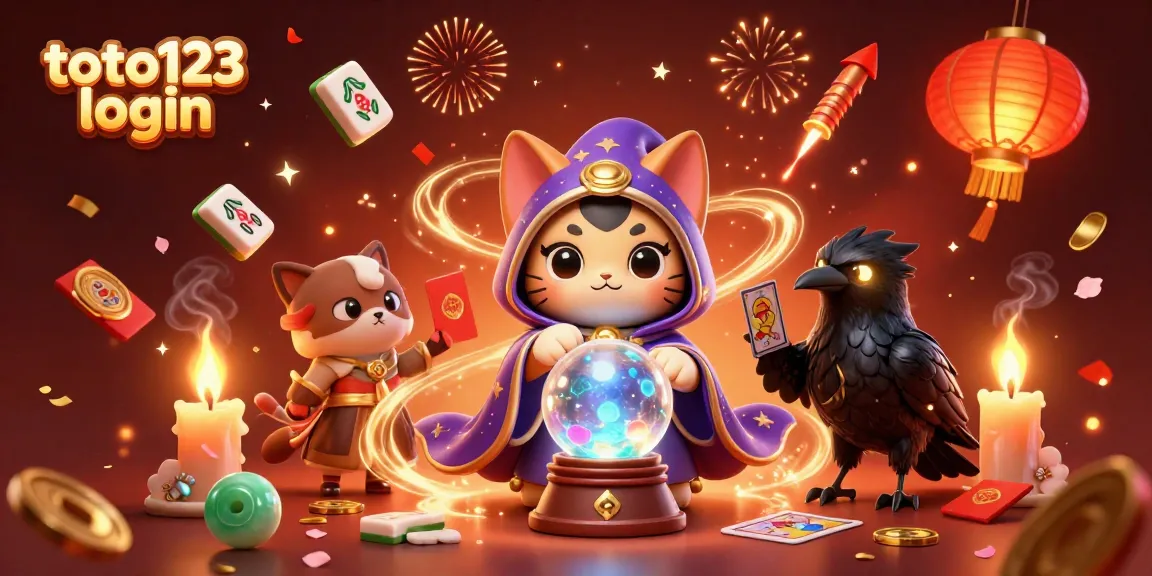Experience the action of toto123 login with vibrant gaming elements and mystical characters.