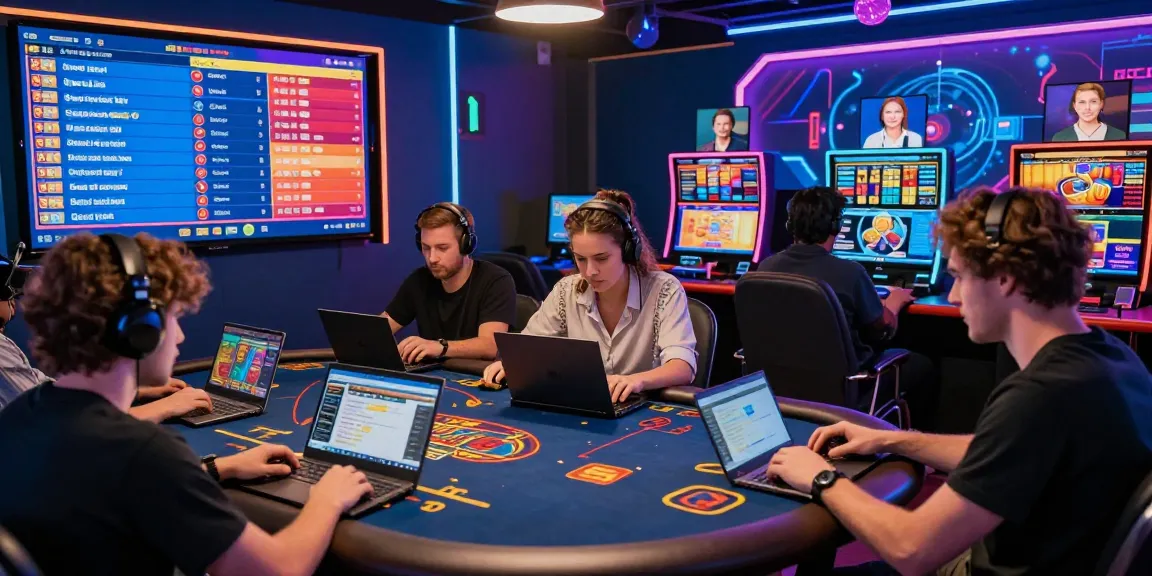 Players enjoying various games at Mahajitu's online platform, showcasing vibrant digital interaction and customer support.