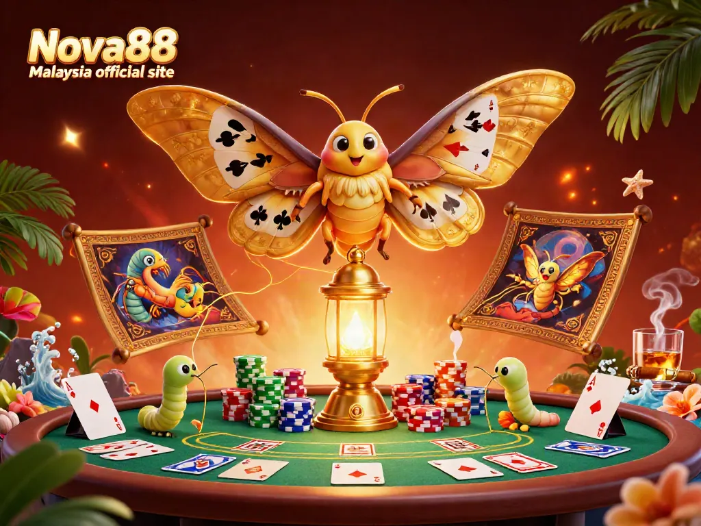 Experience thrilling gaming at Nova88 Malaysia official site with vibrant casino elements.