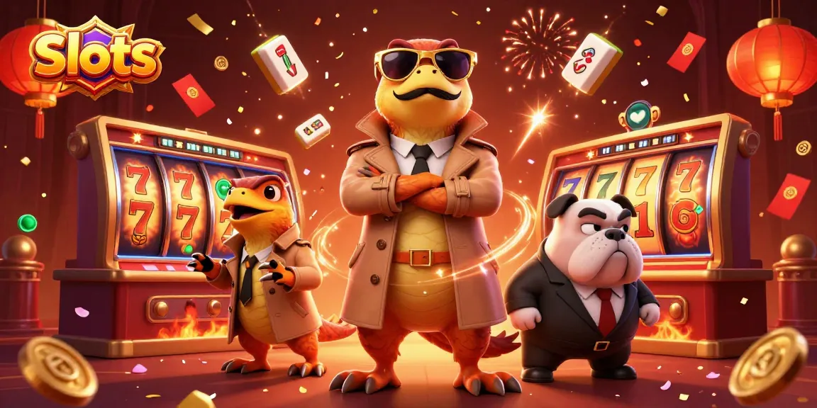 Spin the reels of Slots in a vibrant, colorful casino scene featuring playful raptors and glimmering jackpots.