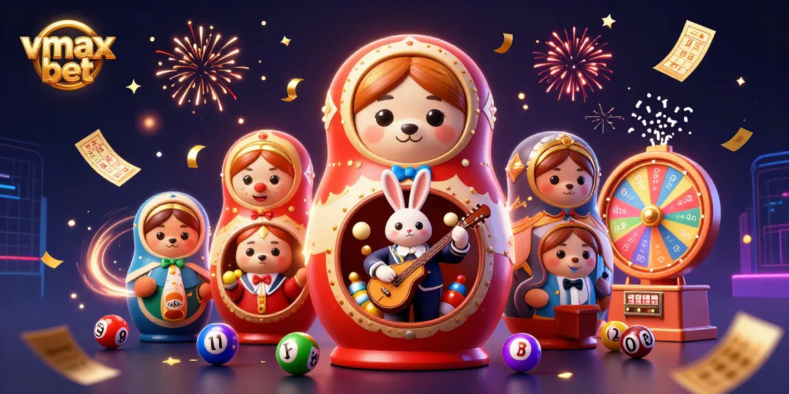 Experience the thrill of vmax bet with vibrant games and casino magic in this lively illustration.