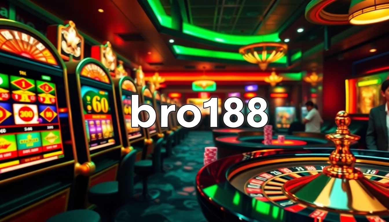 Experience thrilling online gaming on bro138 with vibrant slot machines and engaging casino action.