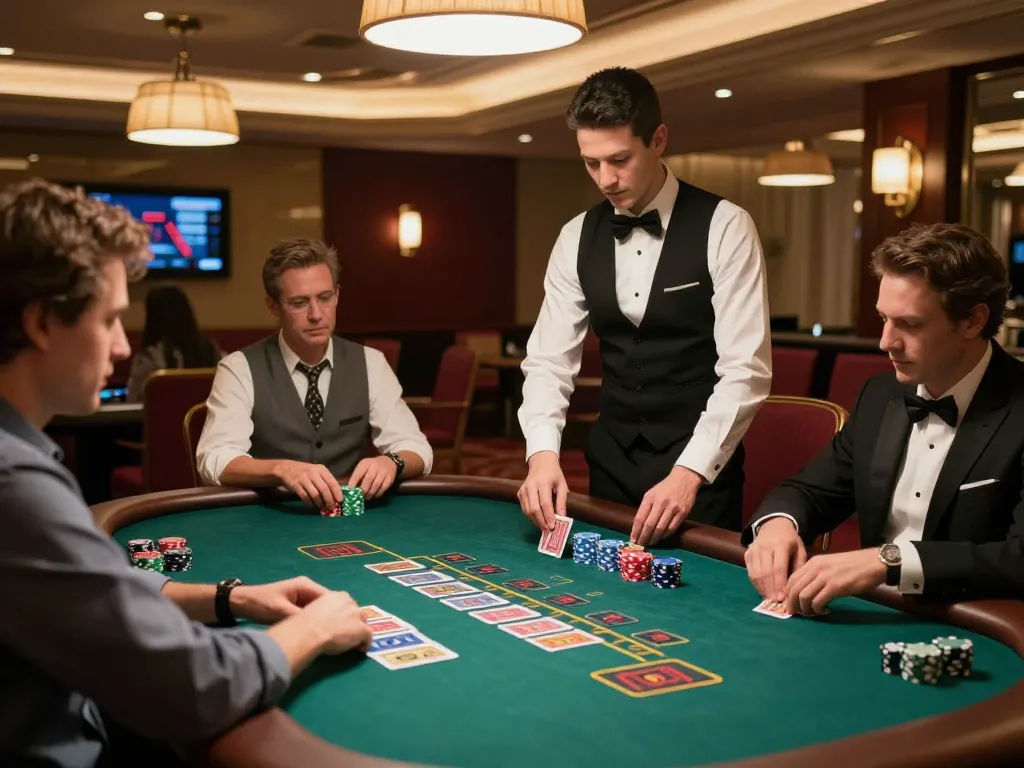 Engaging blackjack action at du88 casino table showcases strategic gameplay and luxurious atmosphere