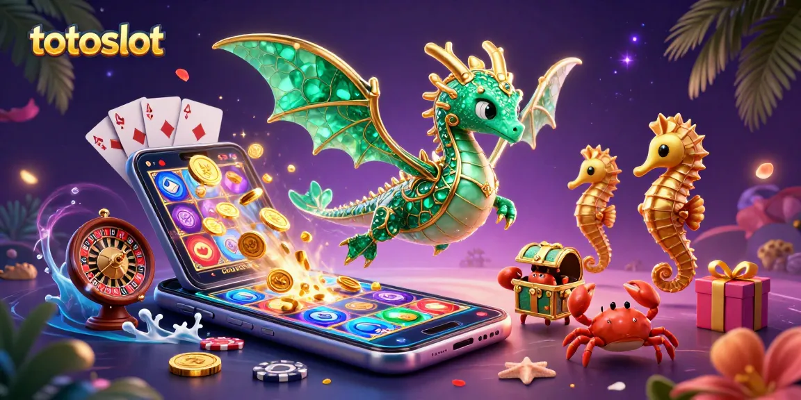 Engage in thrilling totoslot games with vibrant characters and dynamic casino elements.