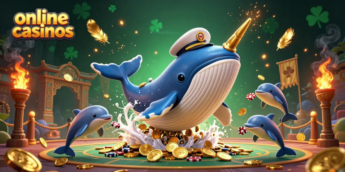Experience online casinos with vibrant whales, playful dolphins, and abundant gold coins.