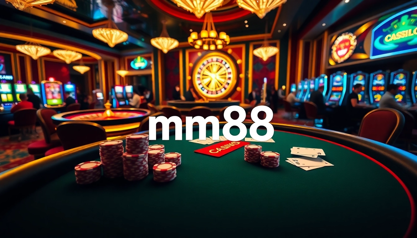 Experience immersive gaming at mm88 casino with exhilarating poker and roulette action.
