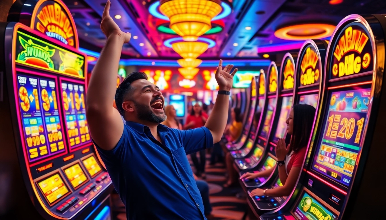 Menangkan besar dengan xgslot88 di mesin slot kasino yang berwarna-warni.