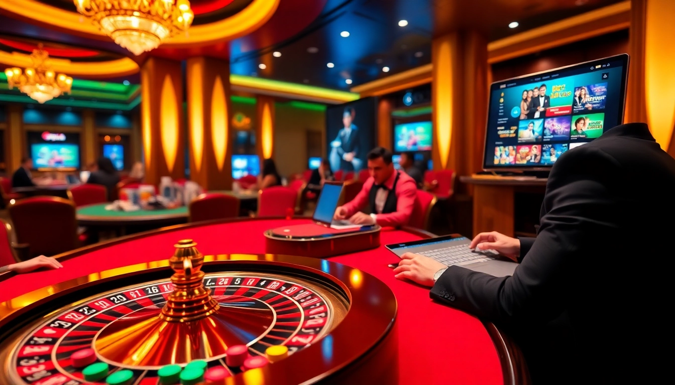 Betting chips and a roulette wheel showcasing RR 88 in a luxurious casino environment.