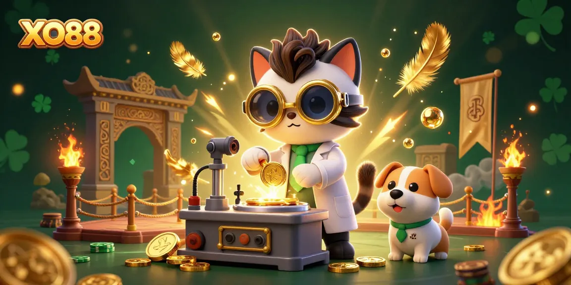 XO88 offers an exciting experience with dynamic gold coin action and vibrant casino elements.