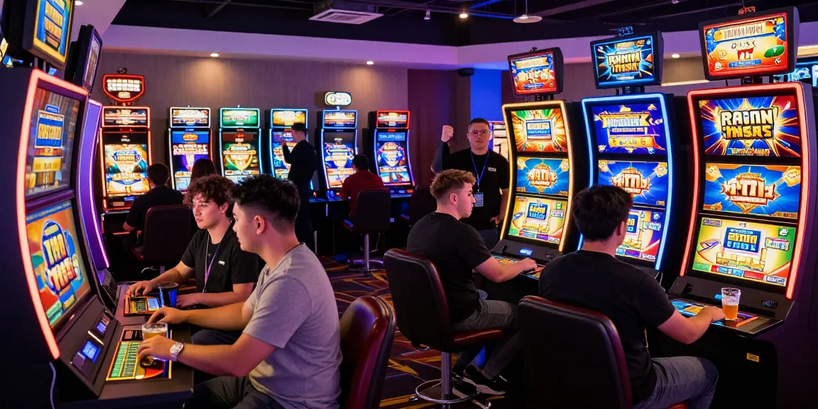 New UK casino sites offering exciting gaming experiences with diverse players at vibrant terminals.
