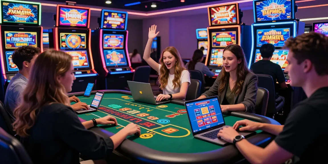 Engaging scene at credit card casinos showcasing players enjoying exciting games and vibrant promotions at https://thebls.org.uk