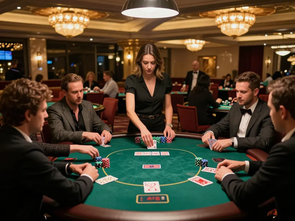 iWin players engaged in high-stakes poker, showcasing the thrill and elegance of online gambling.
