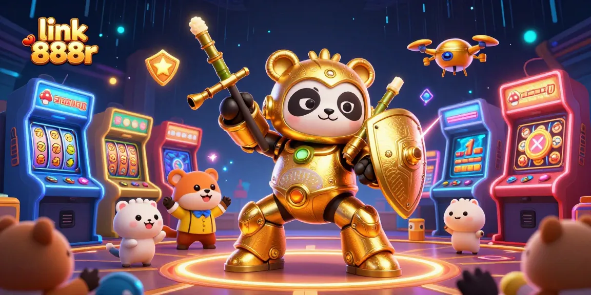 Engage in vibrant gameplay with link 888r as the mech-suit panda and casino elements come to life!