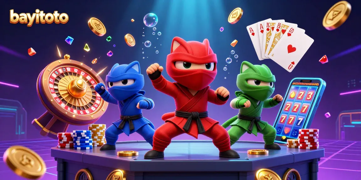 BAYITOTO chameleons showcase their skills in a vibrant online gambling scene.
