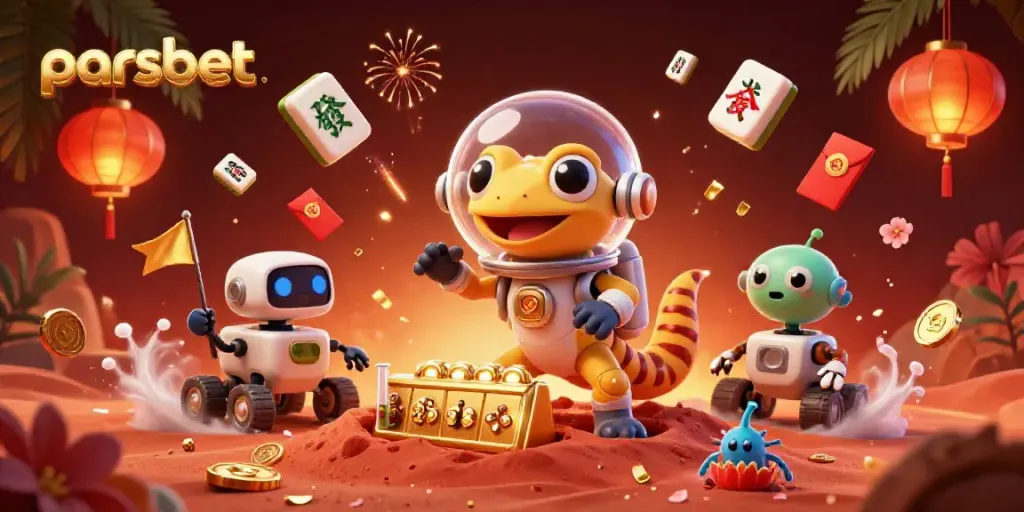parsbet ile uzayda altın bir casinonun keşfi, Martlı gecko ve robot arkadaş ile şans oyunları