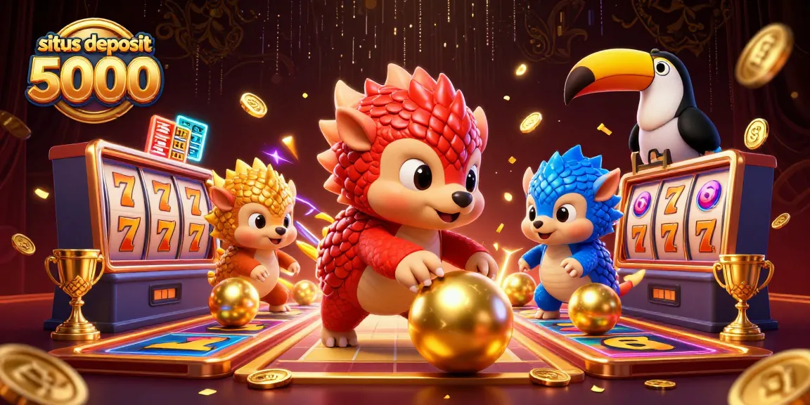 Experience excitement with situs deposit 5000, featuring rival pangolins and dazzling slot elements