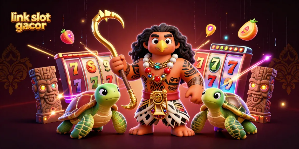 Experience excitement with link slot gacor as vibrant slot reels spin with dynamic characters.