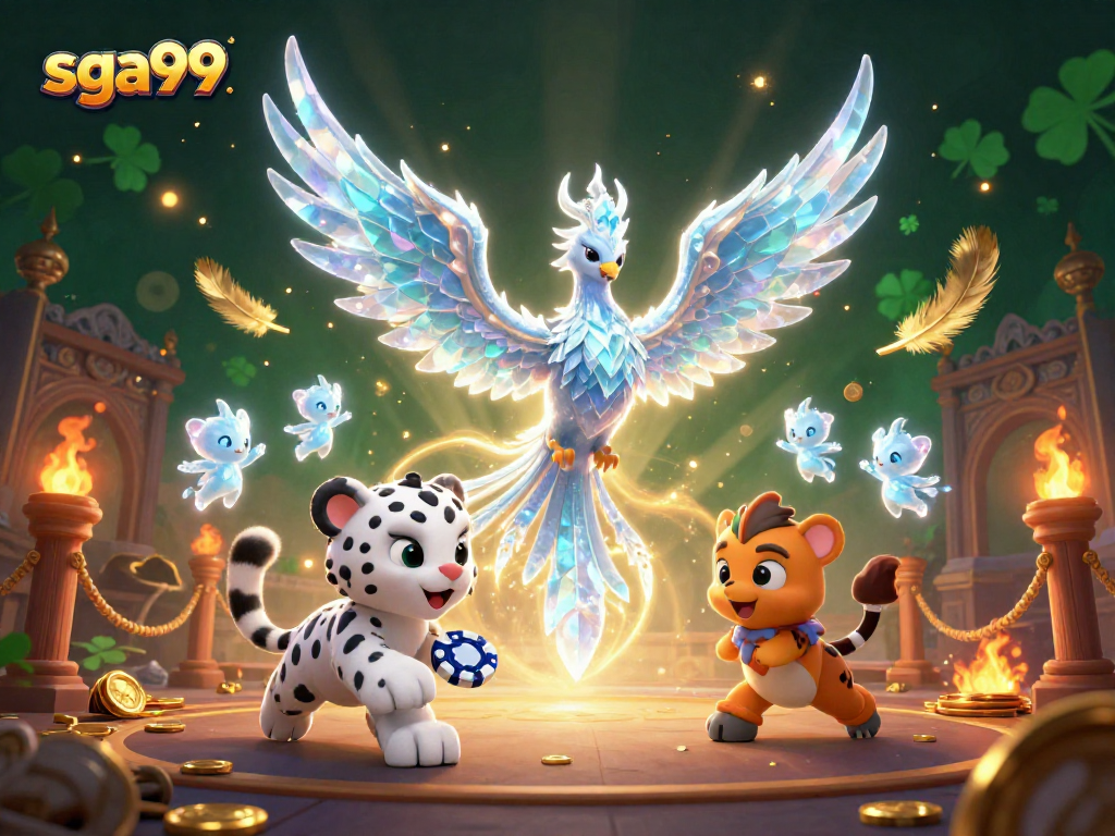 Engage with sga99's thrilling virtual casino experience featuring vibrant characters and dynamic game elements.