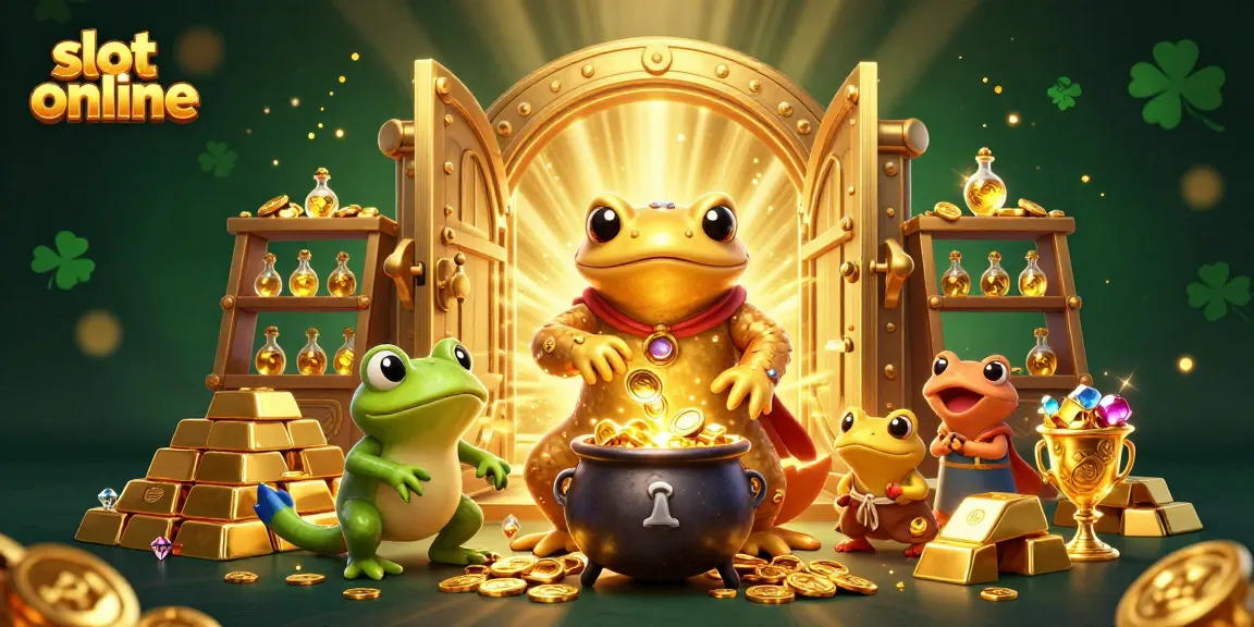 Permainan slot online yang menarik dengan karakter kartun dan kekayaan emas yang menunggu untuk dijelajahi.