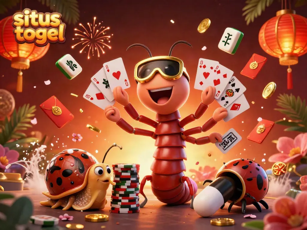 Experience the excitement of situs togel with the animated dealer and high-roller in a vibrant casino scene.
