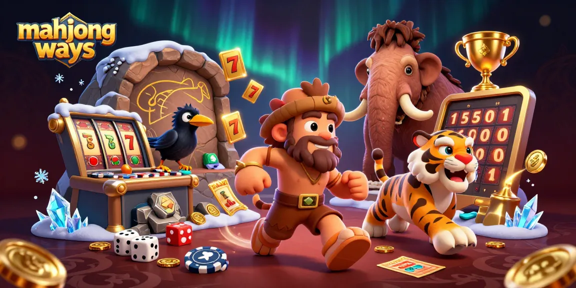 Engage with mahjong ways in this vibrant casino scene featuring classic characters and thrilling elements of the game.