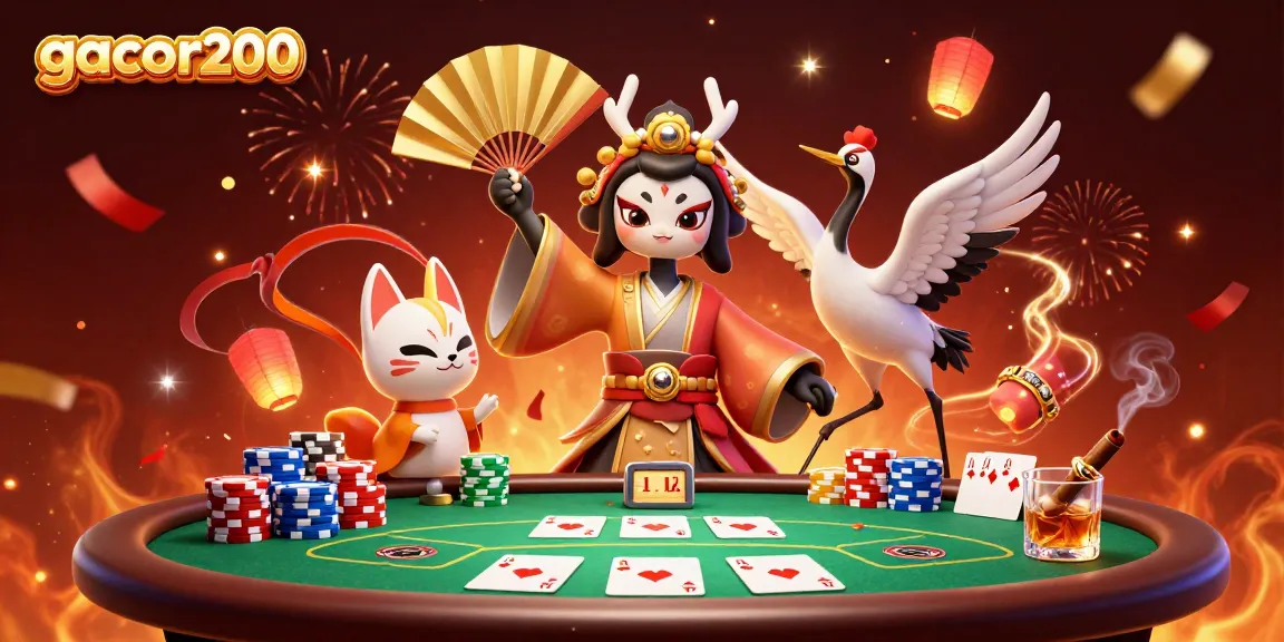 Experience thrilling gameplay at gacor200 with dynamic poker action and vibrant festival elements.