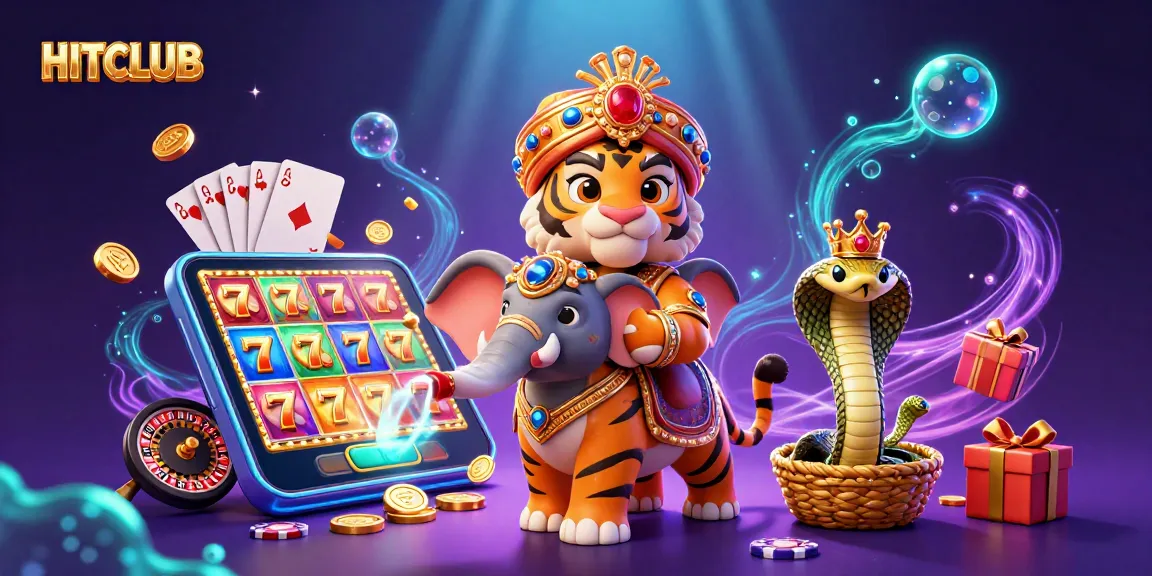 Win jackpots at HITCLUB with vibrant slot games, a royal maharaja, and thrilling action.