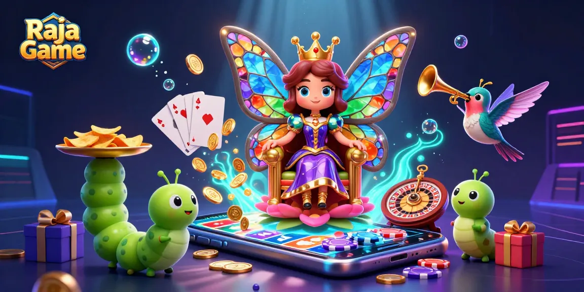 Play exciting games like Raja Game with colorful slot action and vibrant casino elements.