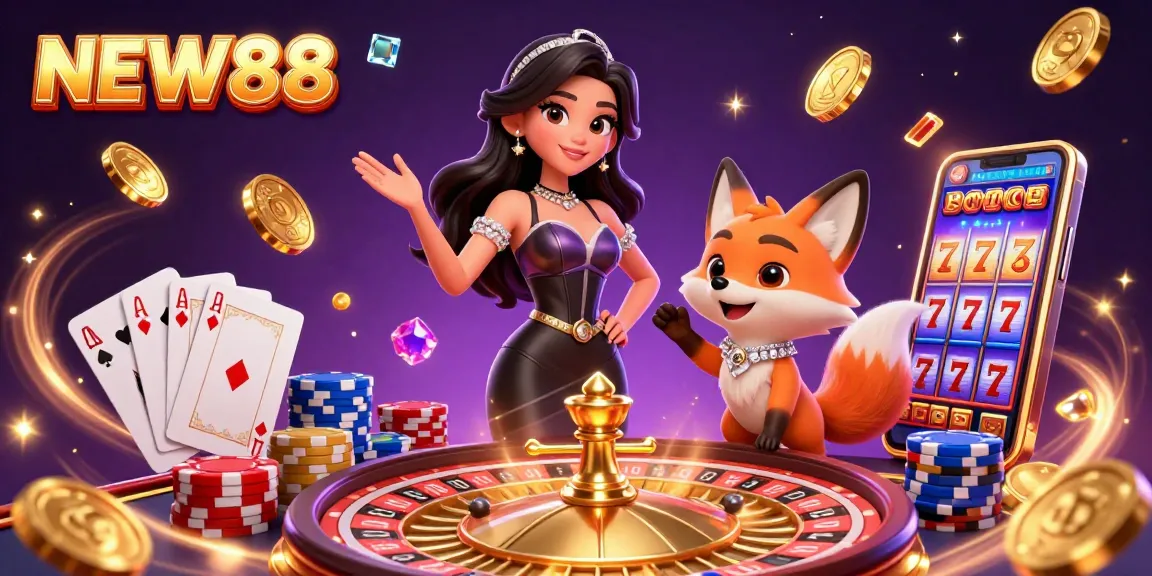 Experience winning moments with NEW88 interactive casino games, featuring vibrant visuals and thrilling elements.