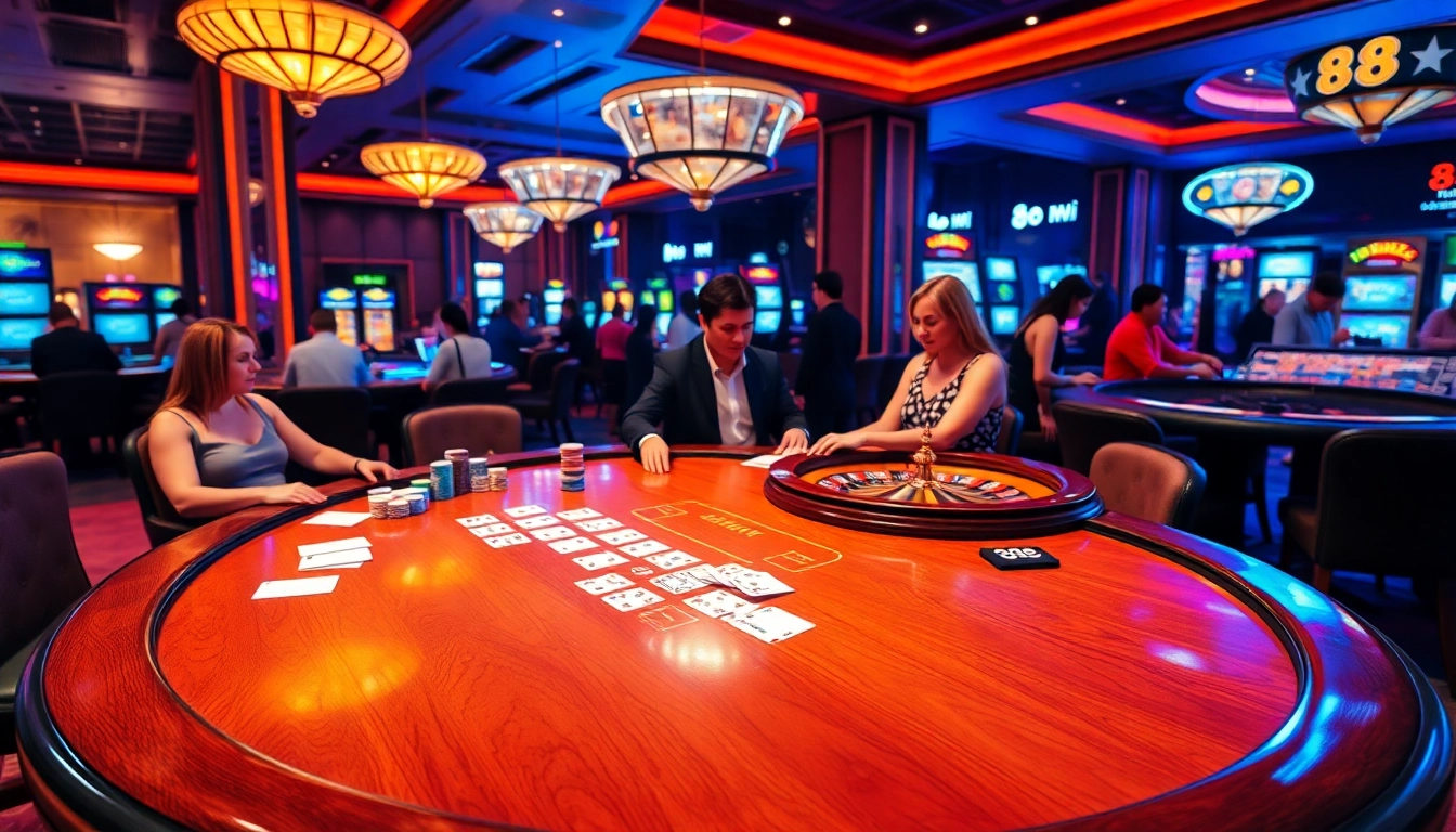 Experience the thrill of blackjack at 88i's vibrant casino.