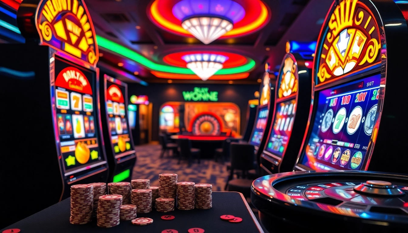 Enjoy exhilarating wins at slot terpercaya with vibrant slot machines in a luxurious casino atmosphere.
