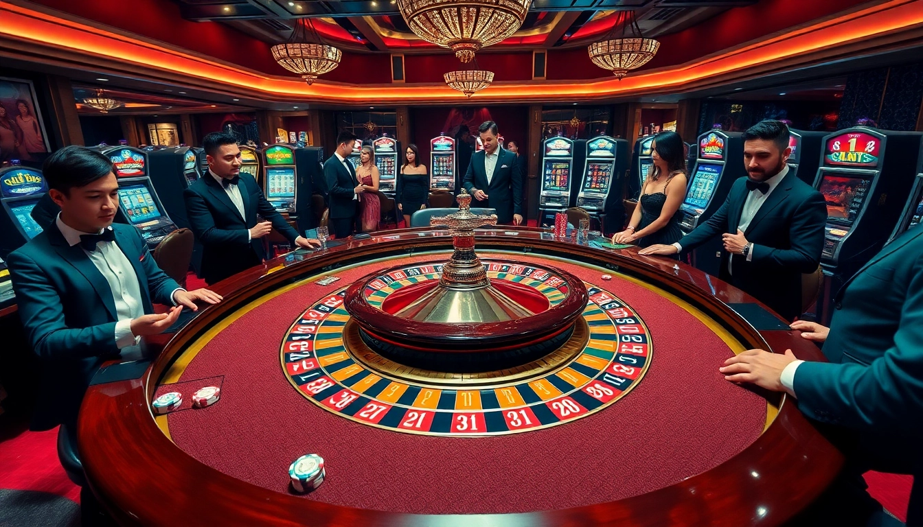 Experience thrilling gaming action at go88 .com with vibrant casino elements like roulette and poker chips.